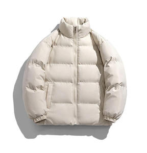 Custom Mens Stand Collar <b>Puffer</b> <b>Jacket</b> Wholesale Winter Warm Thick Padded Bubble Coat Supplier Outerwear Quilted Parka OEM - Product Image 2