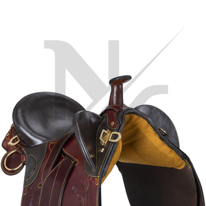 Selle d'endurance australienne de qualité supérieure - Cuir véritable, panneaux en mousse haute densité, conception de sécurité renforcée - Product Image 5