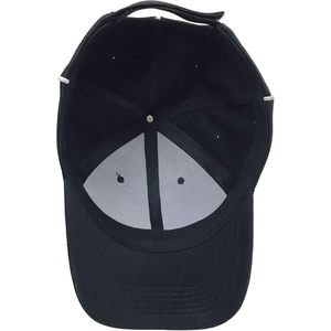 2025 Sporting Goods 100% Polyester Velour High Quality Official Referee <b>Hat</b> Adjustable Black Ball Cap <b>White</b> Stripe Ethnic - Product Image 3