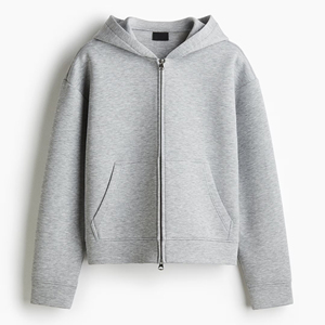 Sweat à capuche zippé surdimensionné pour homme, en molleton épais de coton français de haute qualité, éco-responsable, idéal pour l'automne et l'hiver - Product Image 1