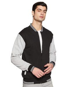 Men's Winter Windproof Custom Bomber <b>Jacket</b> Stand Quick Dry <b>Thick</b> <b>Fleece</b> High Quality 300g Breathable Sport Varsity Casual - Product Image 5