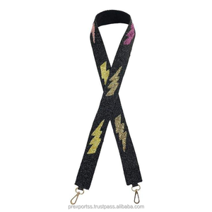 Esprit porter perlé sac sangle en gros à la main personnalisé collège équipe sac à main sangle Gameday brodé personnalisé rocaille perlée - Product Image 2