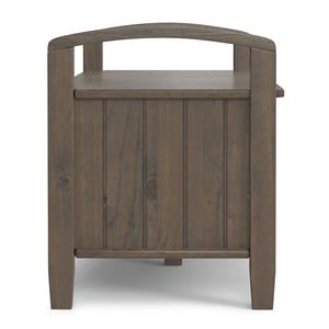 Smoky marrone Lev portaoggetti panca portascarpe pratico con soluzione di stoccaggio per ingresso durevole - Product Image 3