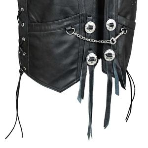 Chaleco de cuero cálido para hombre, superventas, OEM, venta al por mayor, color personalizado, directo de fábrica, nuevos y elegantes chalecos de cuero liso para invierno, 2024 - Product Image 4