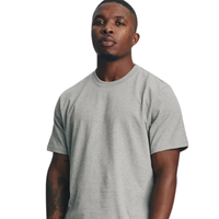 T-shirt classique à col rond pour homme, manches courtes, coupe régulière, uni, décontracté, pour tous les jours, personnalisable, en gros, en jersey de coton, basique, vêtement X
