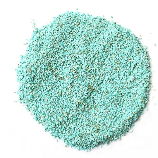 Synthetic Turquoise Rough Gemstone Powder, Unpolished Rough Gemstone Chips, Healing Raw Rough Chunks Gravel Stone