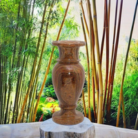 Vas Bunga Kayu Bambu Buatan Tangan India, Pot Tanaman Lantai Ramah Lingkungan, Desain Tradisional, Ukuran Dapat Disesuaikan, Dekoratif untuk Pernikahan dan Interior