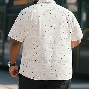 Oversized Plus Size Men Cotton T Shirt Wholesale Supplier Premium 100% Cotton Plus Size Men Printed T Shirt - Product Image 5