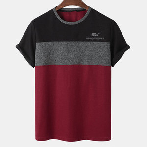 T-shirt pour homme en coton 100% coupe décontractée, style personnalisé, respirant, adapté à un usage quotidien, texture douce, vous garde au frais et confortable - Product Image 1
