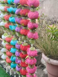 Grande Guirlande Florale Suspendue, Guirlande de Mariage Colorée, Décoration de Mandap et de Scène, Décoration Suspendue pour Diwali, Décoration Florale de Plafond pour Temple - Product Image 5