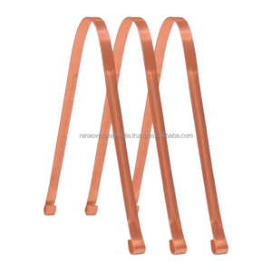 Limpiador de Lengua de Cobre con Tira Plana Curva para Raspado y Agarre Plegable en las Extremidades, Raspador de Lengua Reutilizable para la Higiene Bucal Diaria - Product Image 1