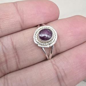 Anillo de rubí natural en plata de ley 925, joyería hecha a mano para mujer - Product Image 6
