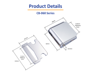หัวเข็มขัดนิรภัยรุ่น CA-06 ทนทาน 20,000 รอบการใช้งาน สำหรับงานอุตสาหกรรม - Product Image 2