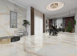 Dalles de porcelaine Aurora Suprema Gloss 800x1600 1200x1800 750x1500mm conçues pour les intérieurs résidentiels et commerciaux modernes haut de gamme - Product Image 2