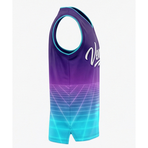 Rugged Sublimated Basketball Uniform Custom Team Gear Jersey Shorts Set Moisture Control <b>Athletics</b> Basketball Wear - Product Image 4