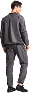 Combinaison de sauna pour hommes, ensemble de sport respirant pour la transpiration, tenue de fitness pour la course et l'exercice, fournisseur OEM ODM avec logo personnalisé - Product Image 2