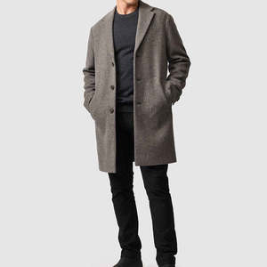 Manteau Trench Élégant en Mélange de Laine pour Homme – Veste d'Hiver Chaude et Longue pour l'Automne – Style Urbain Décontracté et Habillé – Vente en Gros - Product Image 3