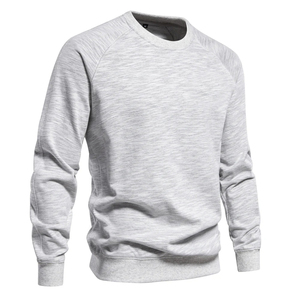 Sudadera de Cuello Redondo Extra Grande para Hombre, Tejido de Punto Jersey 100% Algodón Orgánico, 280g, Resistente al Viento, Ecológica, Casual, Personalizable, Venta al Por Mayor - Product Image 1