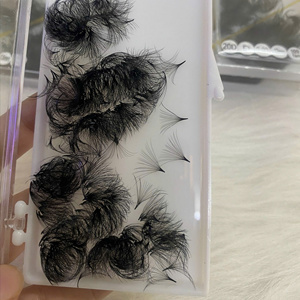 Extensiones de Pestañas Pre-fabricadas de Alta Calidad al por Mayor, 16D 0.05 0.03 C/CC/D/DD/M/L Curl Mega Volume, Negro Mate, de Vietnam - Product Image 3