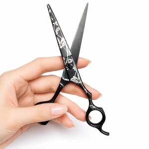 Ciseaux de coiffure professionnels en acier inoxydable, lame tranchante, manche long, pour droitiers, pour utilisation en salon de coiffure - Product Image 4