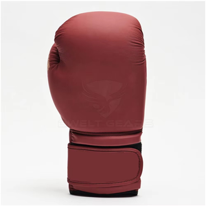 Gants de boxe professionnels imperméables pour hommes, tailles 8oz 12oz 16oz 14oz, adultes, design personnalisé, cuir PU, sangle de poignet réglable - Product Image 4
