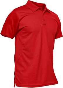 เสื้อเชิ้ตผู้ชาย ผ้าฝ้าย 100% แขนสั้น สำหรับเล่นกีฬากอล์ฟ ระบายอากาศได้ดี ซับเหงื่อ ใส่สบาย ติดกระดุมด้านหน้า คอปกแบบแจ็คการ์ด - Product Image 6