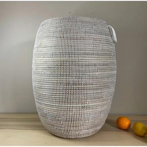 Cestas de lavandería de plástico y hierba marina tejidas a mano, cestas de almacenamiento hechas a mano, venta al por mayor, ecológicas, hechas en Vietnam - Product Image 2