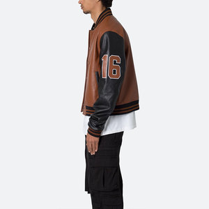 Comfortable <b>Men</b> Winter Varsity <b>Jacket</b> Breathable Quick Dry <b>Light</b> Weight Streetwear Front Design Hot Selling Latest Designs - Product Image 3