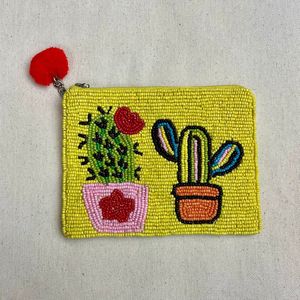 Cute Handmade Beaded Mini Purse <b>Compact</b> Coin <b>Wallet</b> for Women And Girls At Cheap Price - Product Image 1