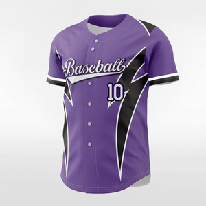 Customized High Quality Baseball Jersey Quick Dry Breathable Polyester Fabric Baseball Softball Jersey - Product Image 2