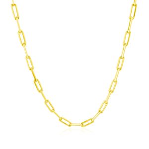 Catena a Maglia Paperclip in Oro Giallo 14K da 2,5mm, Componenti e Accessori per Gioielli - Product Image 2