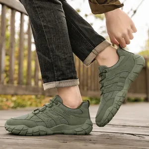 Zapatillas Deportivas para Hombre, Cómodas, con Suela Gruesa, Modelo 2025, Populares, con Cordones, Vulcanizadas, Verdes, Casuales, Zapatillas de Marca - Product Image 3