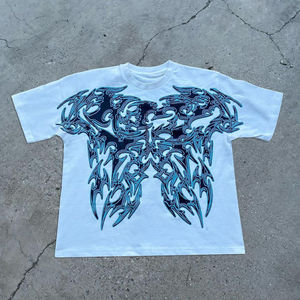 Camiseta de Estilo Vintage, Manga Regular, Transpirable, Sostenible, con Serigrafía, 100% Algodón, Corte Regular para Hombre, Cuello Redondo Estampado - Product Image 1