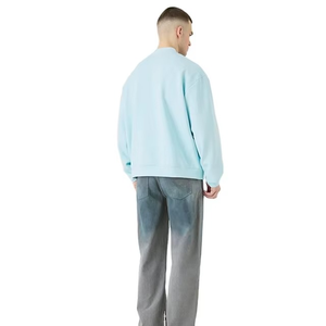 Chaqueta bomber extragrande para hombre, corte holgado, estilo minimalista, con cremallera, OEM, personalizada, ligera. - Product Image 2