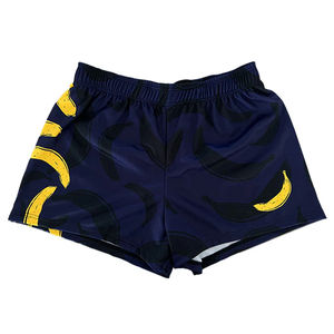 Shorts de rugby hip-hop unisexes personnalisés, couleur unie, imprimé numérique, taille élastique, 100 % polyester, imperméables – Grande Vente - Product Image 1