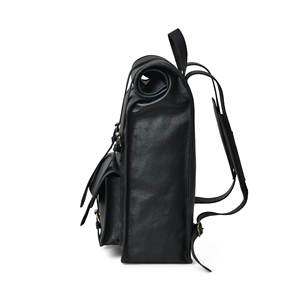 Genuine Leather Roll Top <b>Backpack</b> Professional Cowhide Travel Rucksack Mens <b>Laptop</b> Bag Bulk Purchase <b>UK</b> LTBP-0096 - Product Image 5