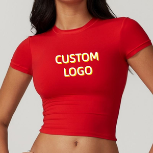 <b>Crop</b> top Clothes Female Elegant Fashion Women's <b>Crop</b> Tops Casual Custom Tending <b>Shirts</b> for Woman - Product Image 1