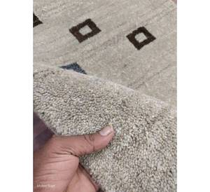 Alfombras Modernas de Pelo Cortado Anudadas a Mano 10x14 9x12 de Alta Calidad, Multicolor, Tejidas Abstractas, con Base de Espuma Antideslizante - Product Image 2