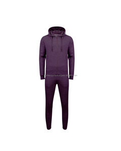 Conjunto de ropa deportiva personalizada con estilo para hombre, 2 uds., mezcla de algodón, chaqueta con cremallera, pantalones para correr, chándales reversibles para gimnasio, fabricante OEM - Product Image 3