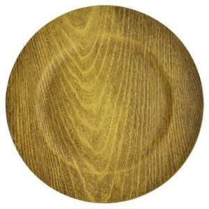 Assiette de service ronde en bois, design minimaliste fait main, couleur unie, vaisselle et assiettes, décoration de cuisine, assiettes à café - Product Image 6