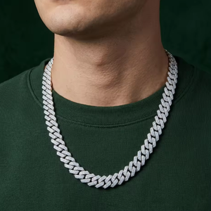 Cadena Cubana de Oro 14K con Diamantes Cultivados en Laboratorio Certificados por IGI, de 6MM-16MM, 14-30 Pulgadas, Estilo Hip Hop - Product Image 2