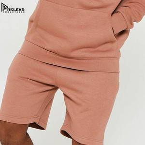 Ensemble T-shirt et short formel pour homme col rond de haute qualité 100 % coton respirant motif uni été - Product Image 5