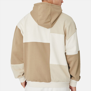 Sudadera con capucha personalizada para hombre, de algodón, lisa, oversize, de manga larga, transpirable, tallas grandes, sudadera básica de algodón mezclado para hombre - Product Image 5