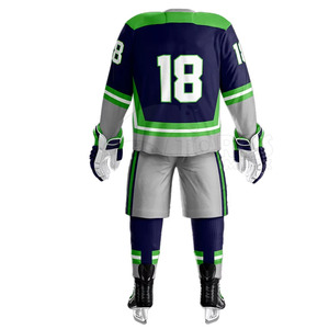 High Quality Custom Made Design Ice Hockey Uniform Sports Wear Plus Size Lightweight Ice Hockey Uniform For Players - Product Image 3