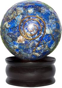 Bola de curación espiritual de esfera de cristal de orgonita de siete Chakras hecha a mano para decoración del hogar y equilibrio de Chakra - Product Image 4