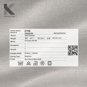 Pantalones Chinos de Lino y Algodón para Hombre Kohinoor Mills Limited, Transpirables, 220GSM, Tejido Semi-Panamá, Cierre de Cremallera, Primavera-Verano - Product Image 6