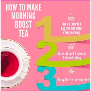 Té Detox Slim Body, Suplemento Herbal, 28 Bolsitas de Té, Programa de Limpieza Matutina y Nocturna - Product Image 4