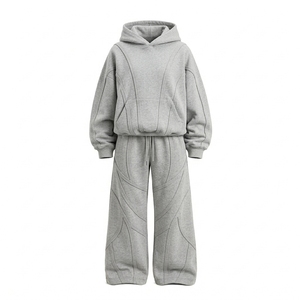 Ensemble de jogging en molleton épais pour hommes, marque privée, pour les collections d'hiver destinées aux acheteurs de vêtements de sport américains - Product Image 3