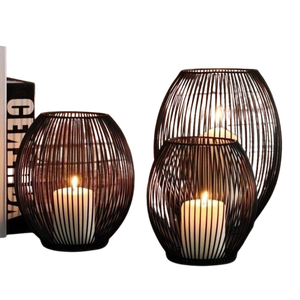 Handmade Stylish Metal Candle Holder With Antiquing finishing New Candle <b>Pillar</b> for Home and wedding decoration and design - Product Image 6