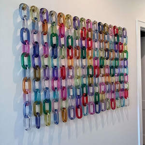 Cadena de Resina de Color Hermoso, Cadena Decorativa Multiusos de Lujo Personalizada, Cadenas de Resina Acrílica para Decoración de Paredes - Product Image 1